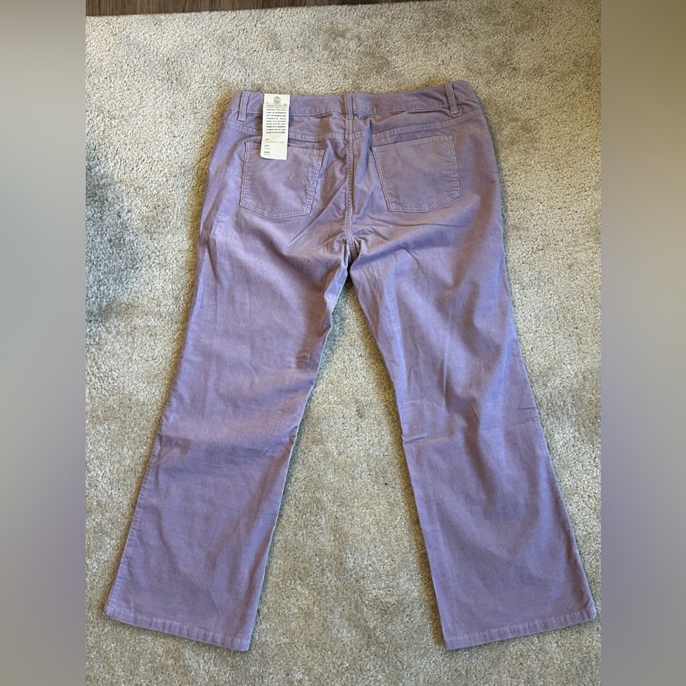 TALBOTS 18WP Womens Signature Boot Lightweight Corduroy pants NWT